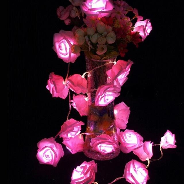 Fashion Romantic 20 LED Rose Flower Shape Fairy