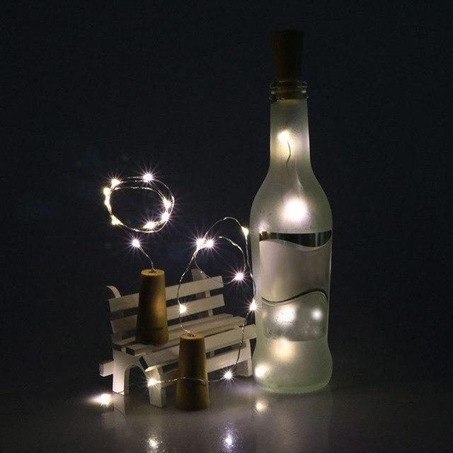 Fashion Solar Wine Bottle Cork Shaped Copper Wire