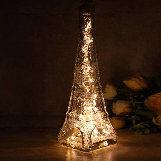 Fashion Solar Wine Bottle Cork Shaped Copper Wire