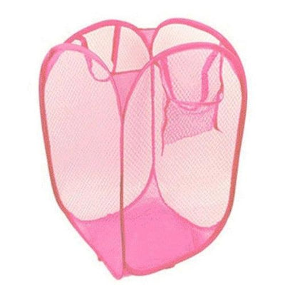 Foldable Pop Up Washing Clothes Laundry Basket Bag