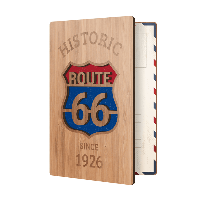Historische Route 66-Souvenirkarte
