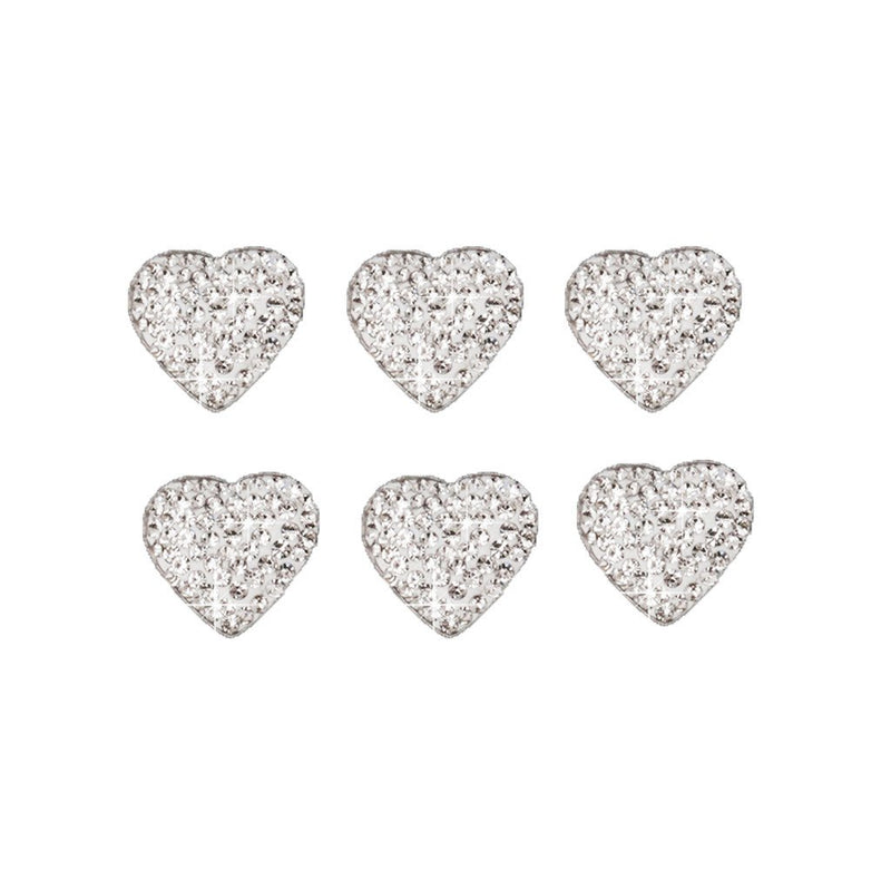 Heart Shape Diamond Rhinestone Car Button Sticker