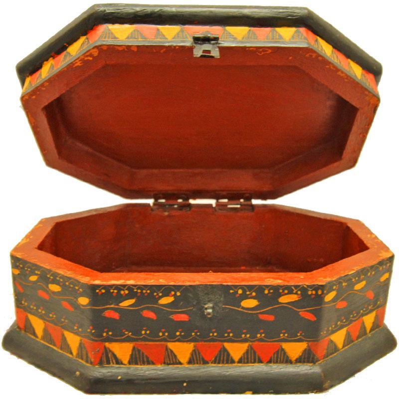 Saffron Sun Wooden Storage Box