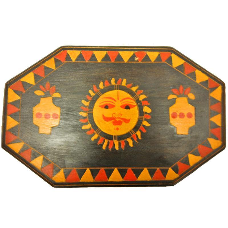 Saffron Sun Wooden Storage Box