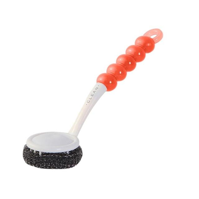 Hot sale Kitchen Long handle Steel Ball Brush