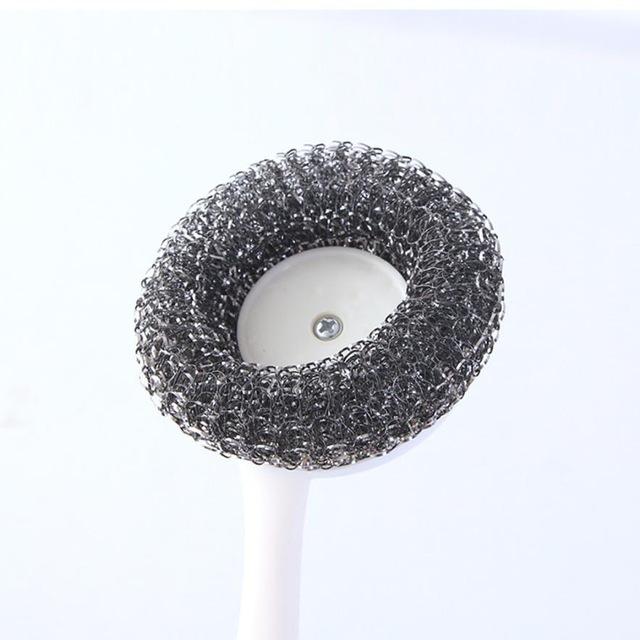 Hot sale Kitchen Long handle Steel Ball Brush