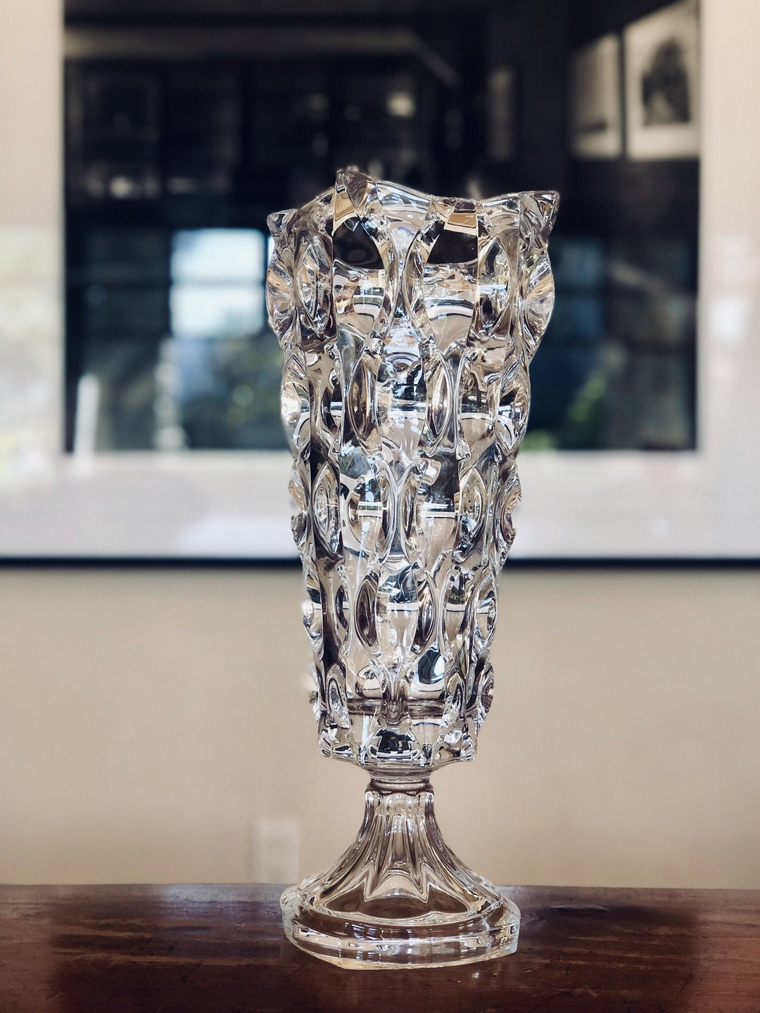 SAMBA Vase mit weißem Fuß