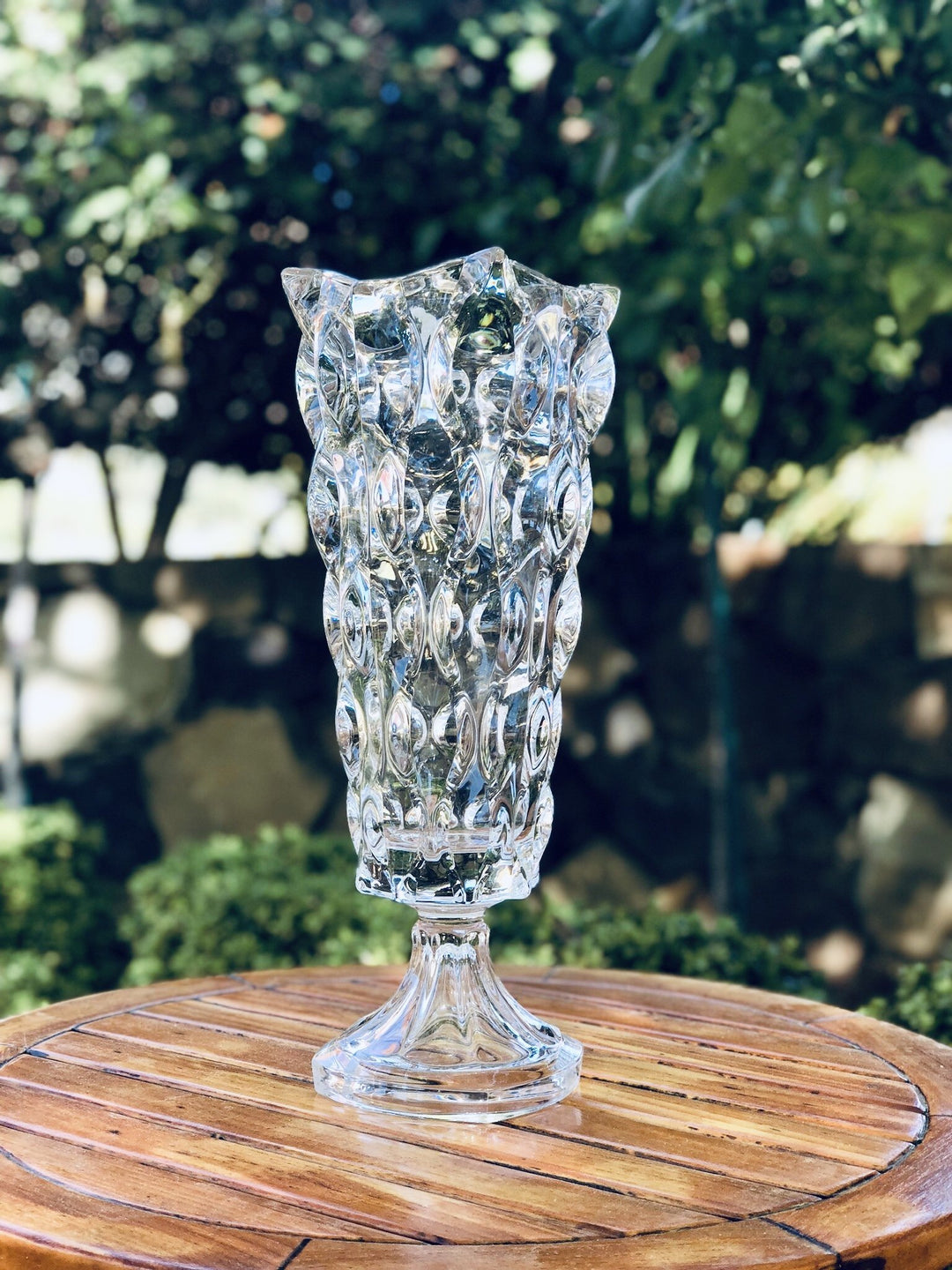 SAMBA Vase mit weißem Fuß