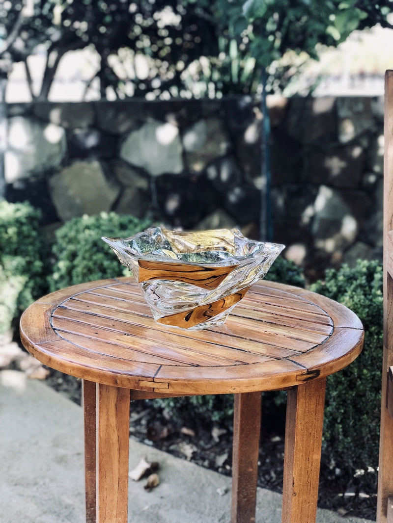 GOLD Crystal Glass Bowl