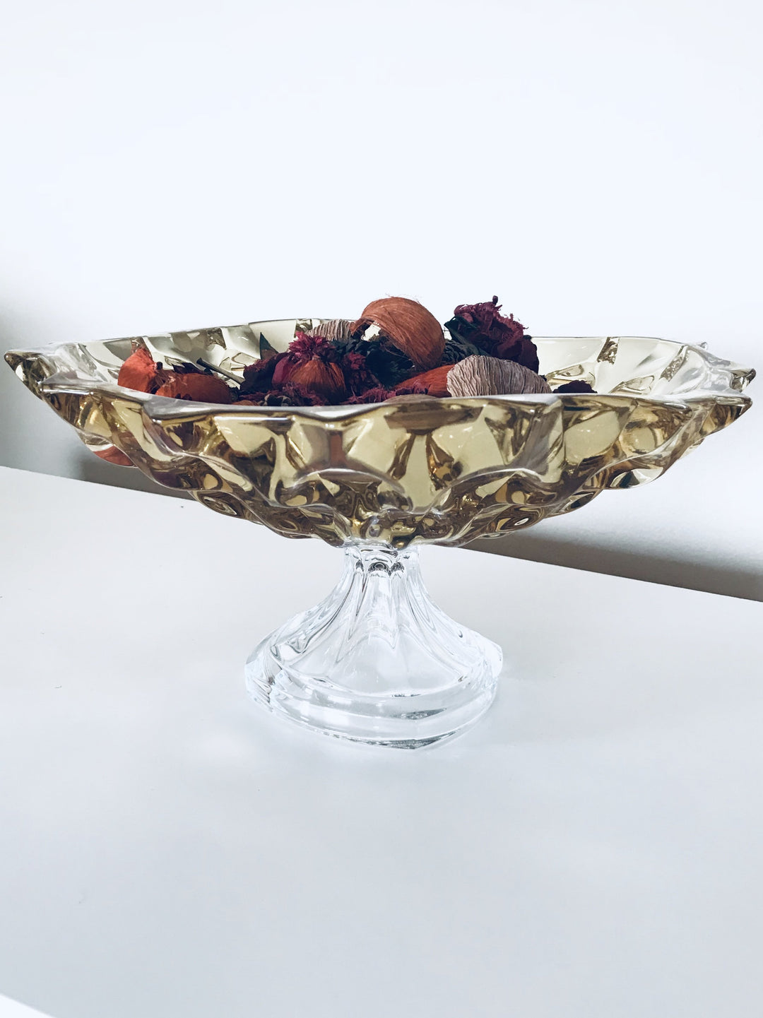 AMBER Footed Bowl