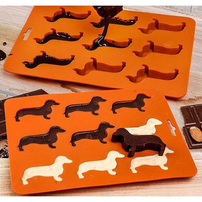 Ice Cube Maker Silicone Dog Shaped Ice Cube Tray