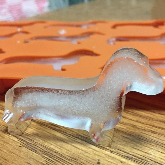 Ice Cube Maker Silicone Dog Shaped Ice Cube Tray