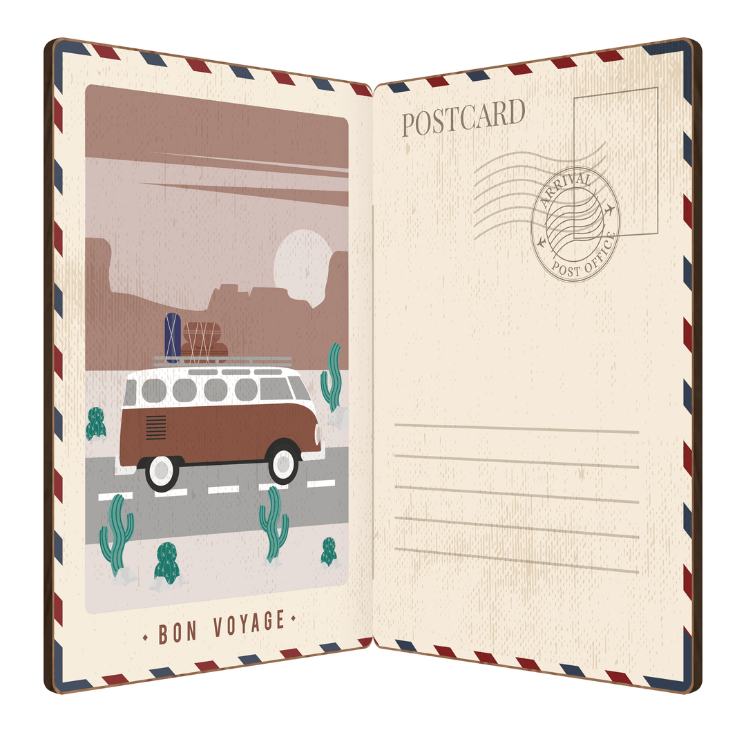 Historische Route 66-Souvenirkarte