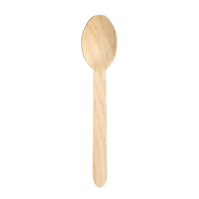 Wooden Birchwood Disposable Sustainable Spoons ( 100 count)