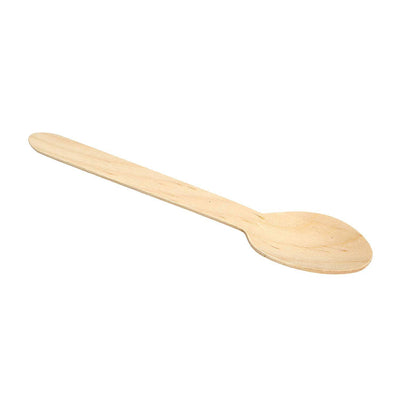 Wooden Birchwood Disposable Sustainable Spoons ( 100 count)