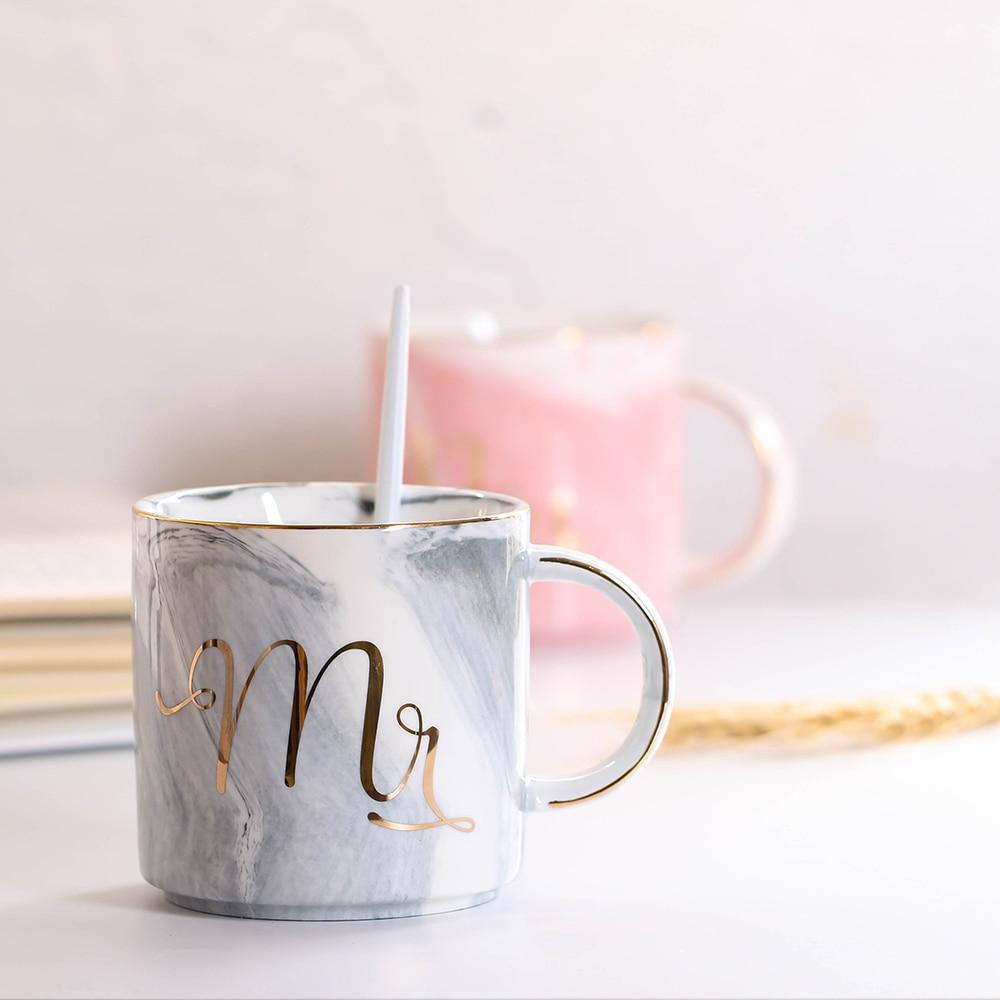 Kaffeetasse aus Marmorkeramik, 380 ml