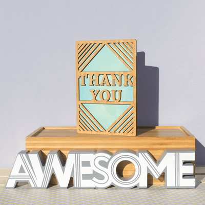 Abstract Thank You Card