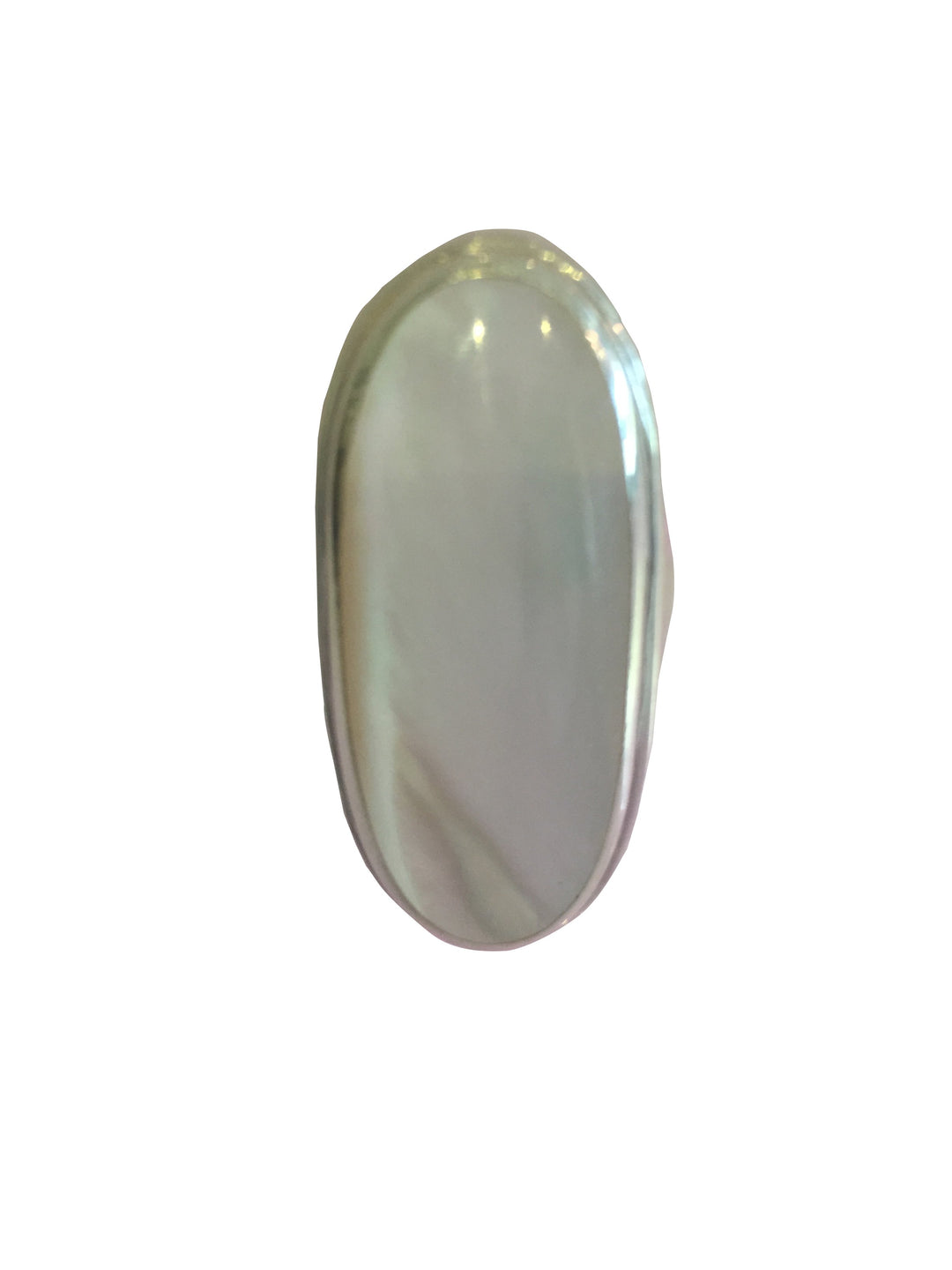 Silberner Perlmuttring (oval)