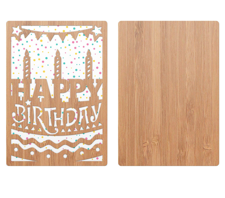 Happy Birthday Cake/Candles Birthday Card