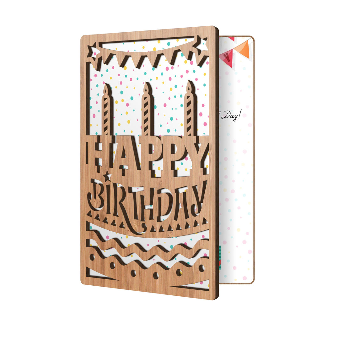 Happy Birthday Cake/Candles Birthday Card