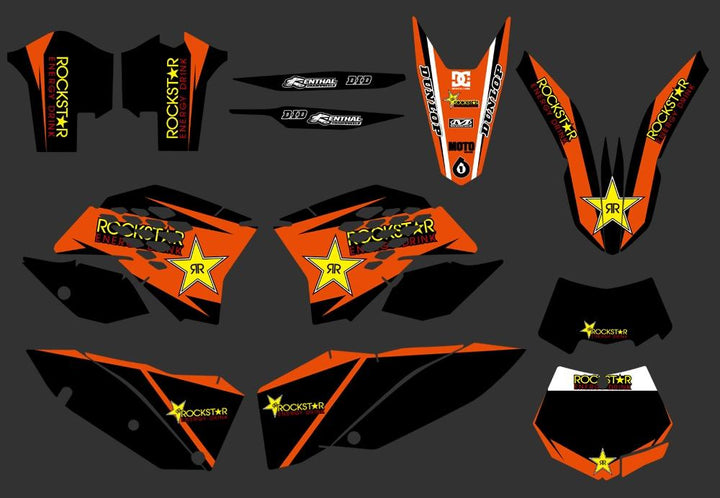 Aufkleber Aufkleber Motorrad für KTM EXC 125
