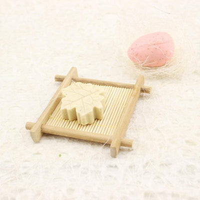 Natural Bamboo Wood Bathroom Shower Soap Tray Dish