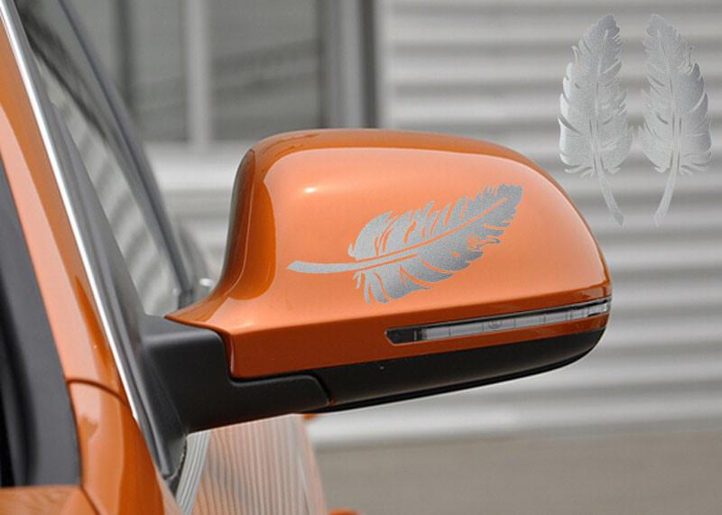 3D-Dekorationsaufkleber im Feder-Design für das Auto