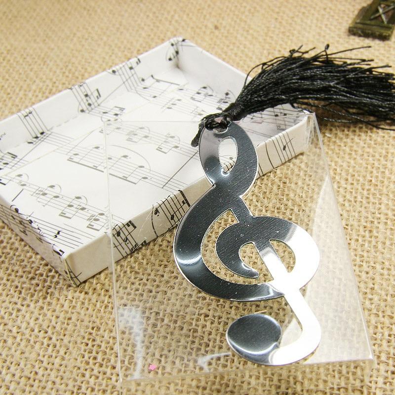 New Hollow Musical Notes Bookmarks Metal With Mini