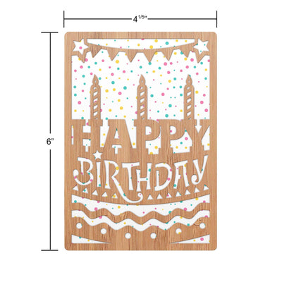 Happy Birthday Cake/Candles Birthday Card