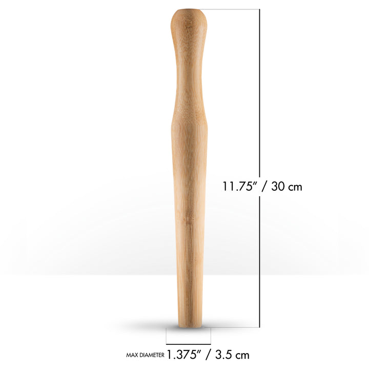 Bambus-Stößel – 12" / 30 cm glatt