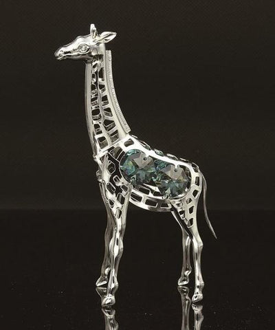 Giraffe with handcrafted Swarovski crystal element