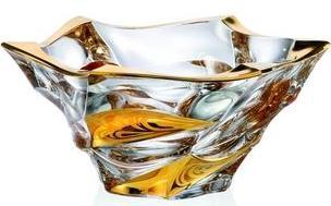 GOLD Kristallglasschale