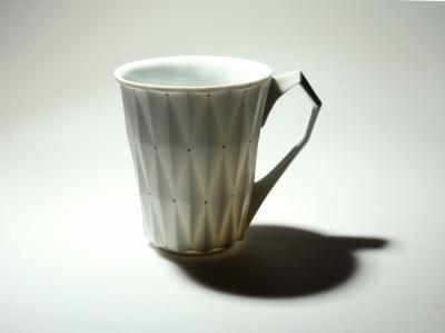 White Retro Style Porcelain Cup &