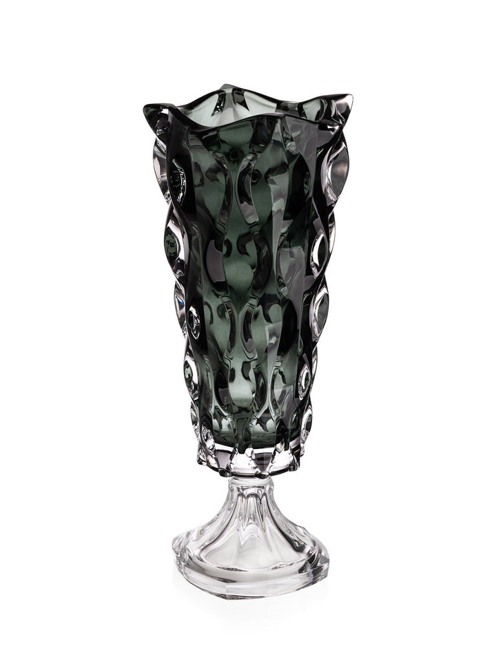 Crystal glass wedding gift set - black