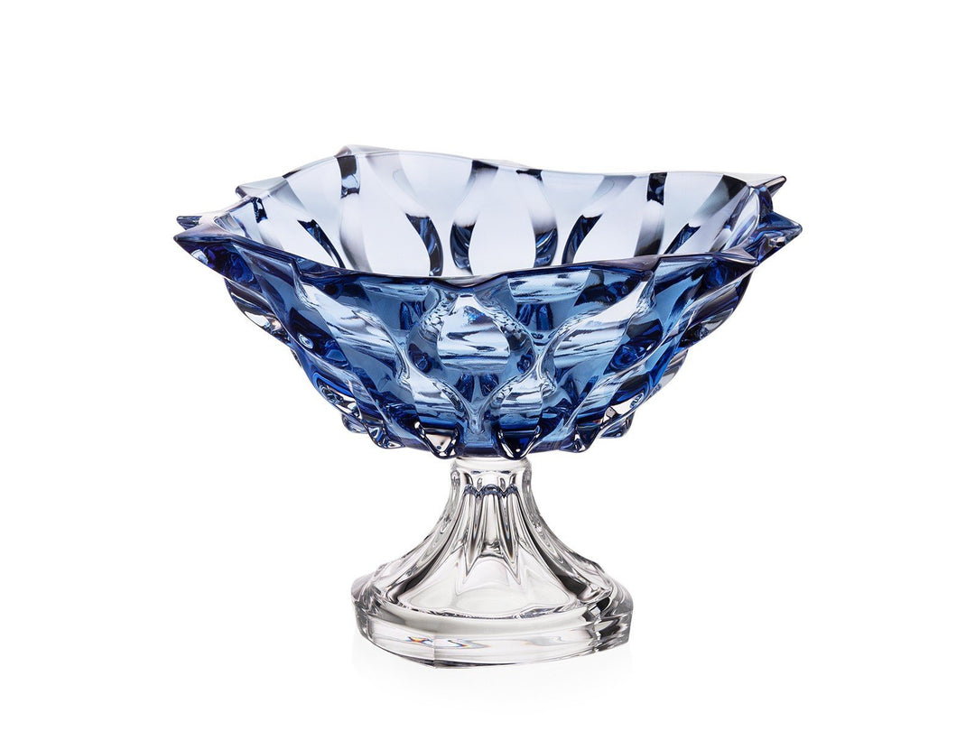 Hochzeitsgeschenkset aus Kristallglas – blau