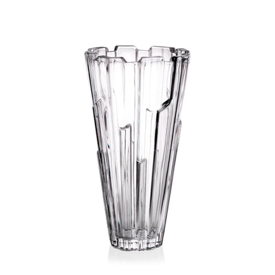 Crystal glass vase & bowl set