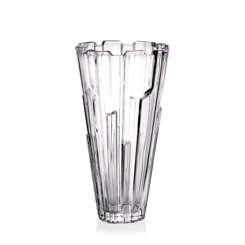 Crystal glass vase & bowl set