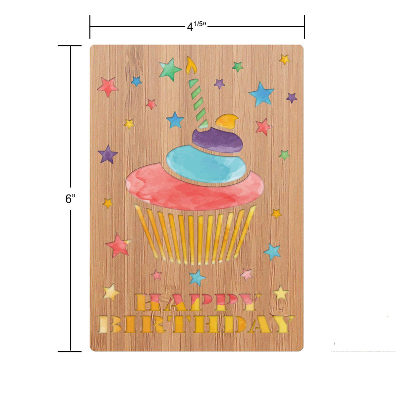 Happy Birthday Cupcake Birthday Card