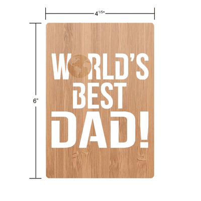 World's Best Dad Father's Day Card