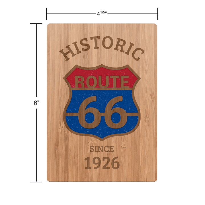 Historische Route 66-Souvenirkarte