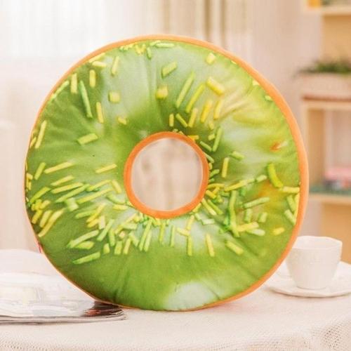 Weiches Plüschkissen, gefülltes Sitzkissen, süßer Donut 