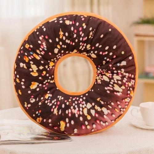 Weiches Plüschkissen, gefülltes Sitzkissen, süßer Donut 
