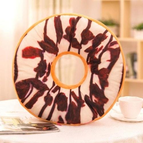Weiches Plüschkissen, gefülltes Sitzkissen, süßer Donut 