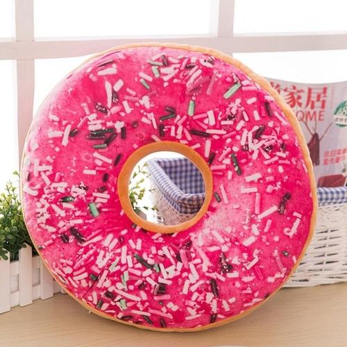 Weiches Plüschkissen, gefülltes Sitzkissen, süßer Donut 