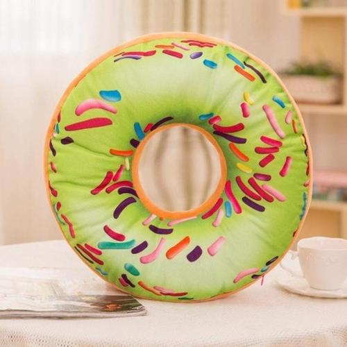 Weiches Plüschkissen, gefülltes Sitzkissen, süßer Donut 