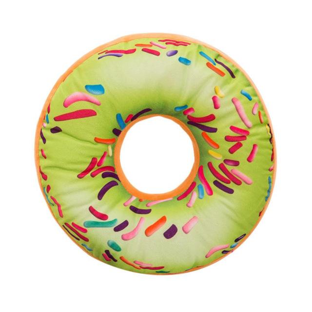 Weiches Plüschkissen, gefülltes Sitzkissen, süßer Donut 