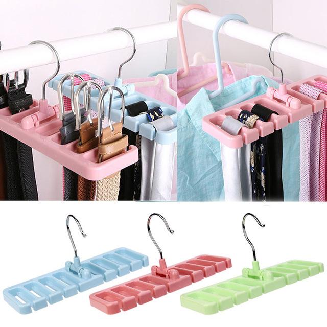Storage Rack Tie Belt Organizer Space Hook