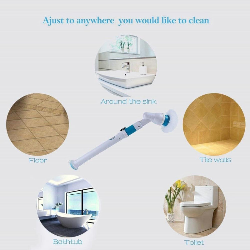 Turbo Scrub Electric Cleaning Brush Adjustable