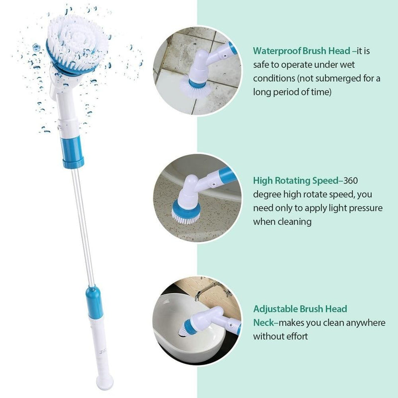 Turbo Scrub Electric Cleaning Brush Adjustable