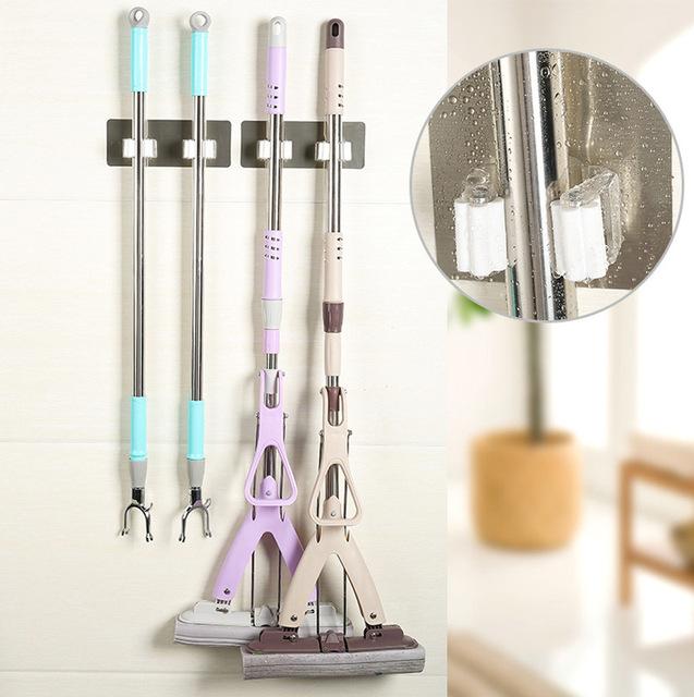 Wall Mounted Mop Organizer Holder Brush Broom